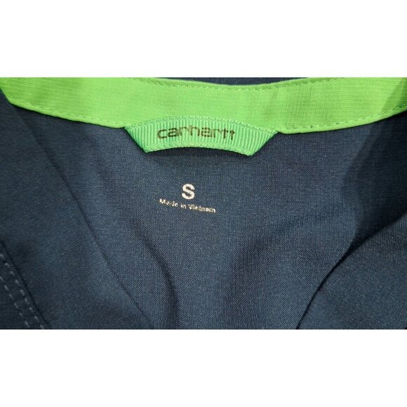 EUC Carhartt Women's Force Scrub Top Navy Blue Short Sleeve/Sz S - Picture 9 of 9